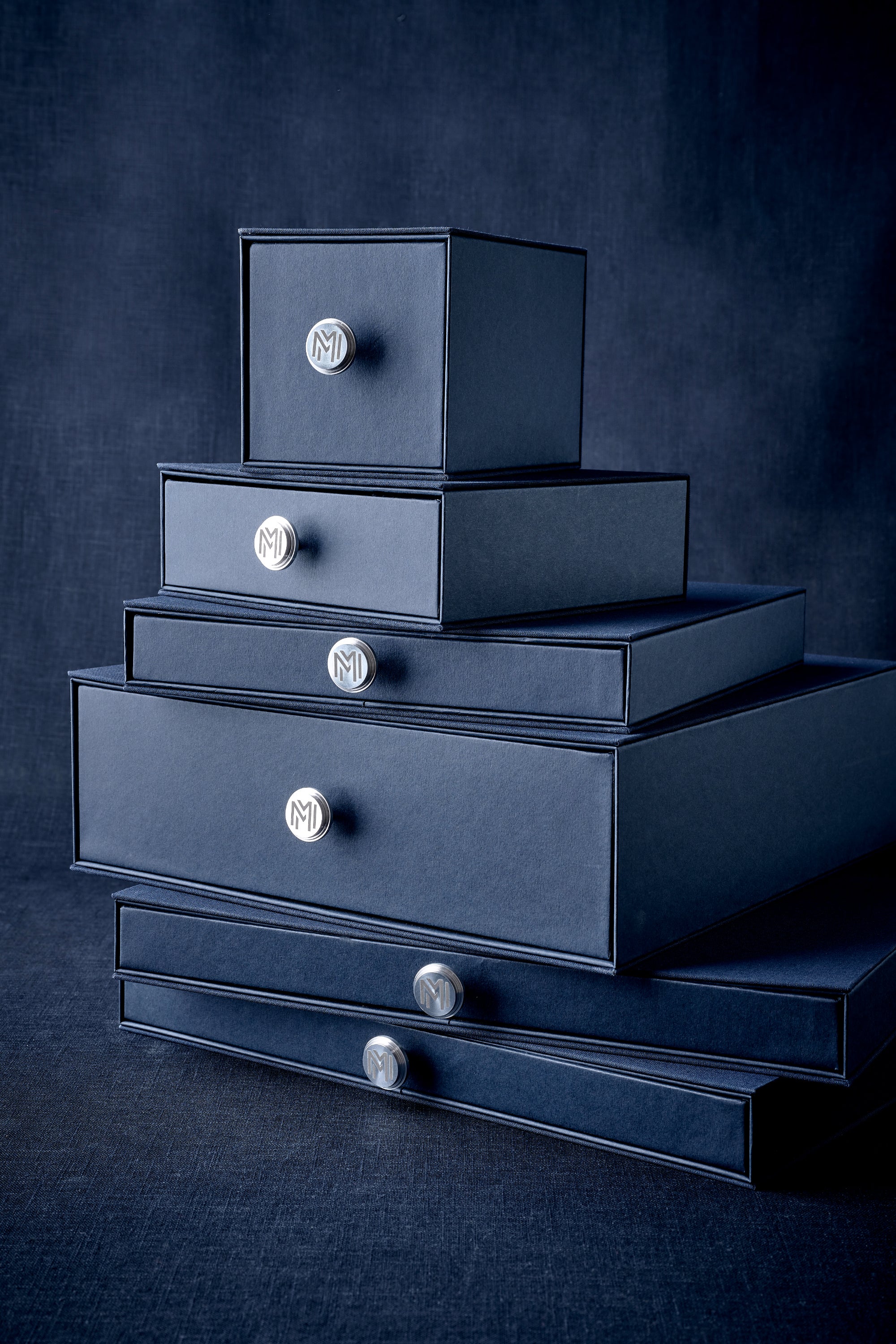 Ronds de serviette concentriques en porcelaine (Set de 4)