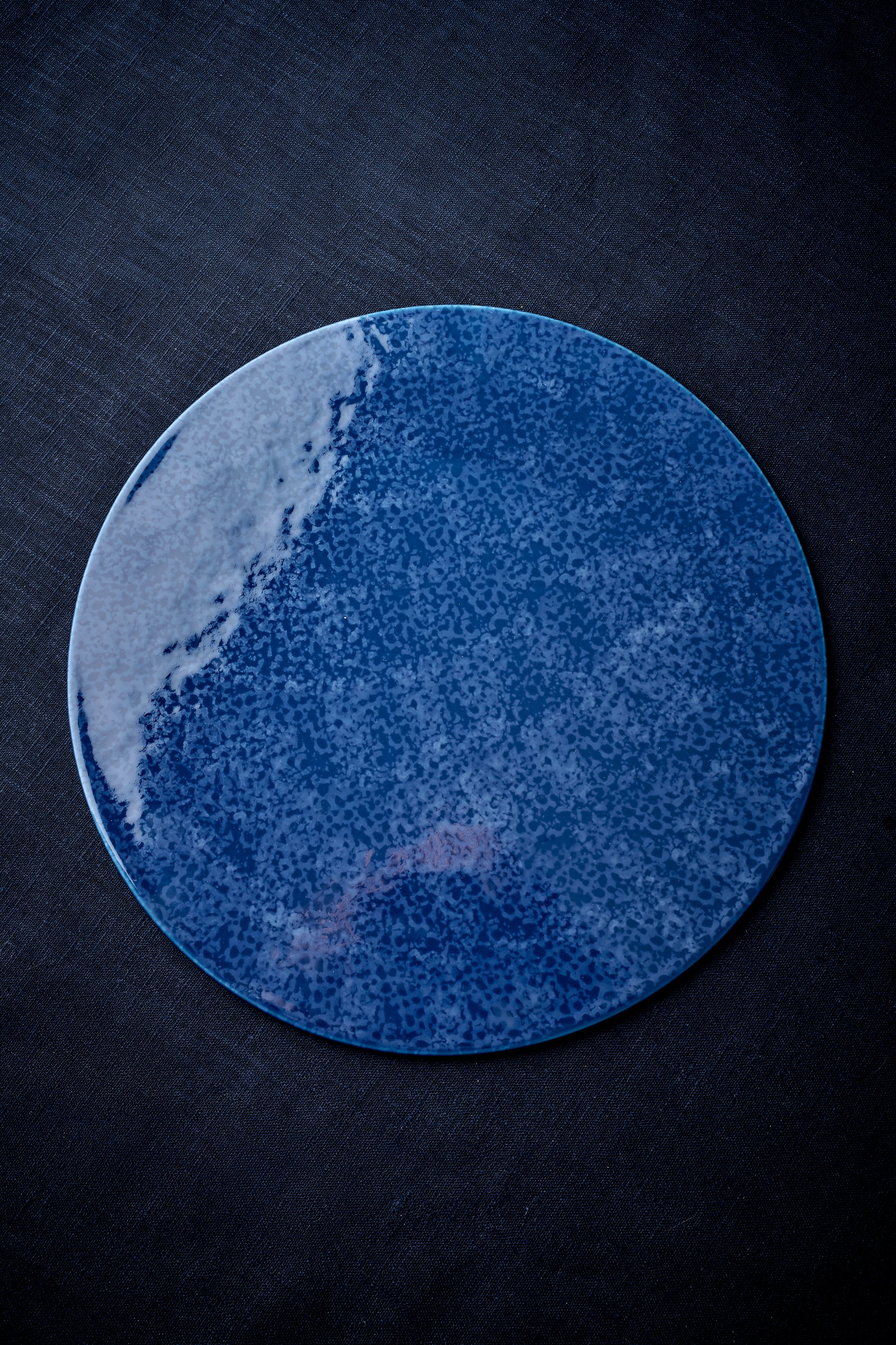 Assiette Luna bleue (30cm)